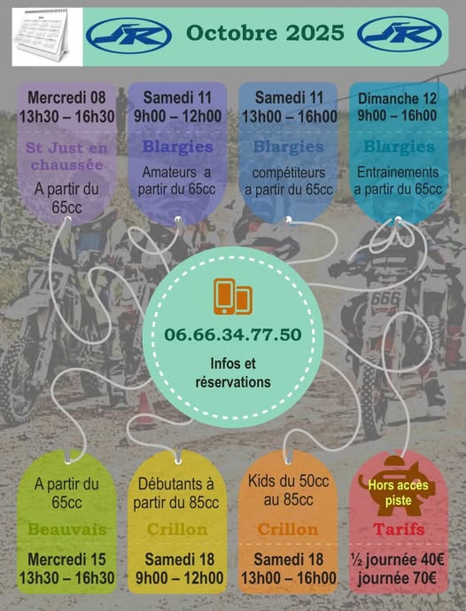 Stages JR Training d'octobre 2025